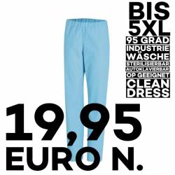 Herren - Schlupfhose  / OP-Hose 780 von LEIBER / Farbe: türkis / 50 % Baumwolle 50 % Polyester - 1