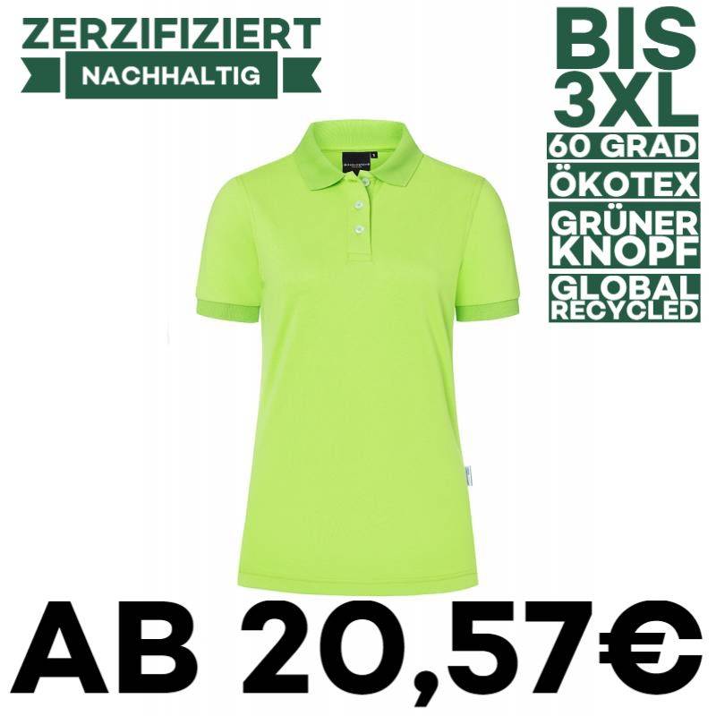 Damen Workwear Poloshirt | PF 6 von KARLOWSKY / Farbe: kiwi / 51% Polyester / 47% BW / 2% Elastane - | MEIN-KASACK.de | 