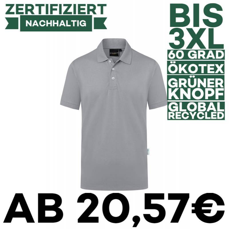 Herren Workwear Poloshirt | PM 6 von KARLOWSKY / Farbe: platingrau / 51% Polyester / 47% BW / 2% Elastane - | MEIN-KASAC