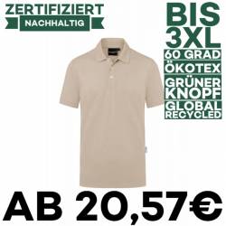 Herren Workwear Poloshirt | PM 6 von KARLOWSKY / Farbe: sand / 51% Polyester / 47% BW / 2% Elastane - | MEIN-KASACK.de |