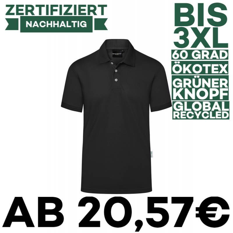 Herren Workwear Poloshirt | PM 6 von KARLOWSKY / Farbe: schwarz / 51% Polyester / 47% BW / 2% Elastane - | MEIN-KASACK.d