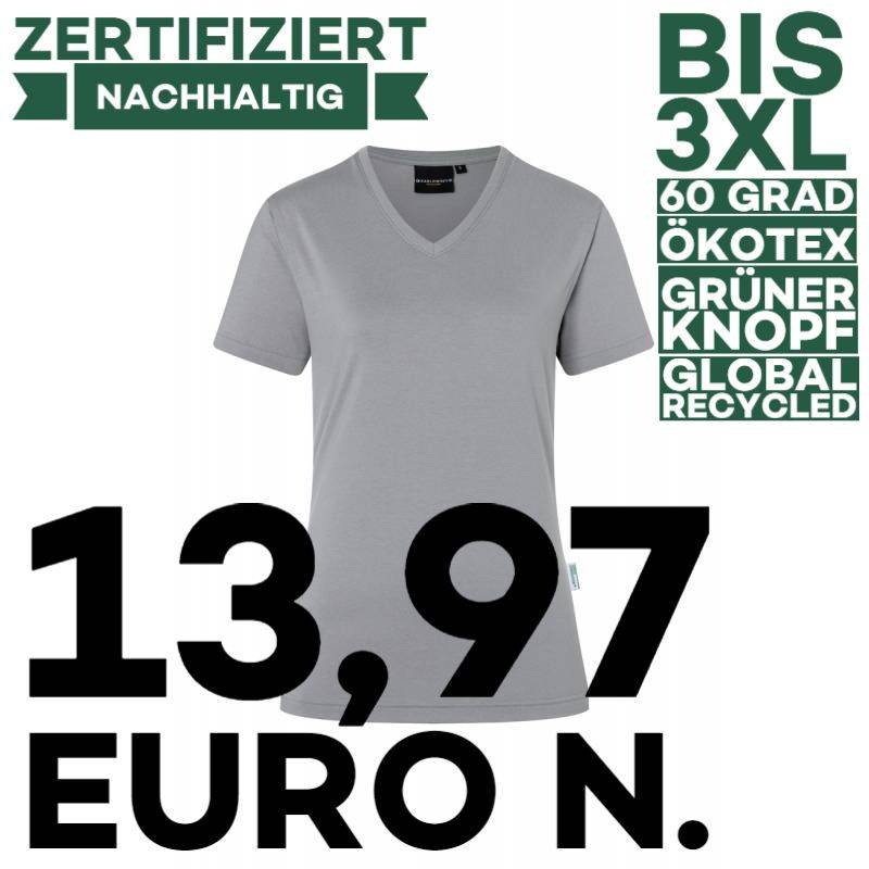 Damen Workwear T-Shirt| TF 5 von KARLOWSKY / Farbe: platingrau / 51% Polyester / 46% BW / 3% Elastane - | MEIN-KASACK.de