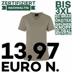 Damen Workwear T-Shirt| TF 5 von KARLOWSKY / Farbe: salbei / 51% Polyester / 46% BW / 3% Elastane - | MEIN-KASACK.de | k
