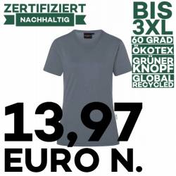 Damen Workwear T-Shirt| TF 5 von KARLOWSKY / Farbe: anthrazit / 51% Polyester / 46% BW / 3% Elastane - | MEIN-KASACK.de 