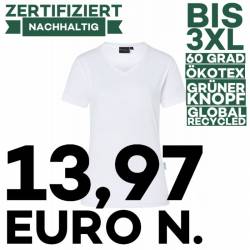 Damen Workwear T-Shirt| TF 5 von KARLOWSKY / Farbe: weiß / 51% Polyester / 46% BW / 3% Elastane - | MEIN-KASACK.de | kas