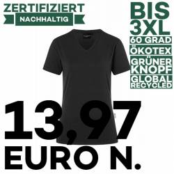 Damen Workwear T-Shirt| TF 5 von KARLOWSKY / Farbe: schwarz / 51% Polyester / 46% BW / 3% Elastane - | MEIN-KASACK.de | 