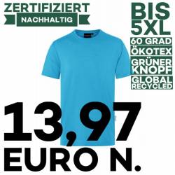 Stretch - Herren Workwear T-Shirt| TM 9 von KARLOWSKY / Farbe: pazifikblau / 51% Polyester / 46% BW / 3% Elastane - | ME