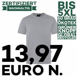 Stretch - Herren Workwear T-Shirt| TM 9 von KARLOWSKY / Farbe: platingrau / 51% Polyester / 46% BW / 3% Elastane - | MEI