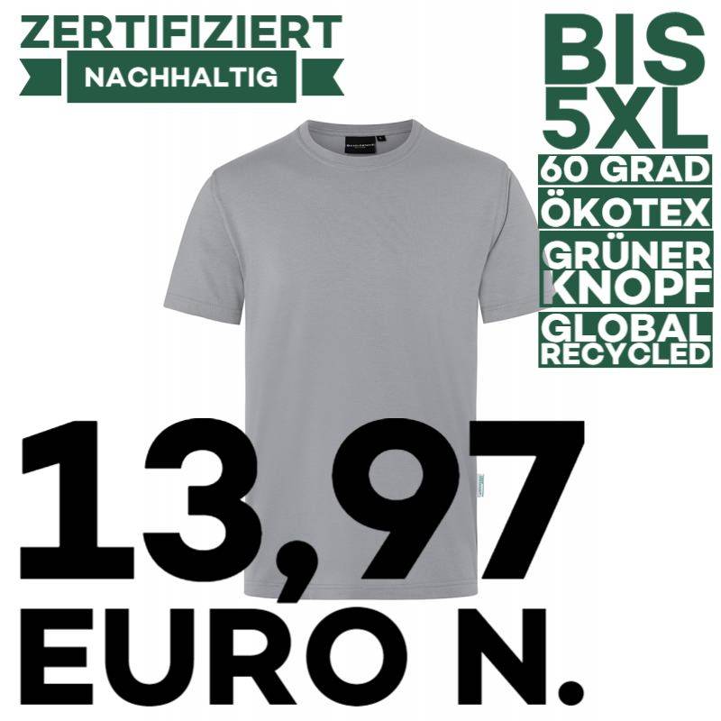 Stretch - Herren Workwear T-Shirt| TM 9 von KARLOWSKY / Farbe: platingrau / 51% Polyester / 46% BW / 3% Elastane - | MEI