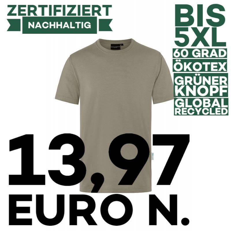 Stretch - Herren Workwear T-Shirt| TM 9 von KARLOWSKY / Farbe: salbei / 51% Polyester / 46% BW / 3% Elastane - | MEIN-KA