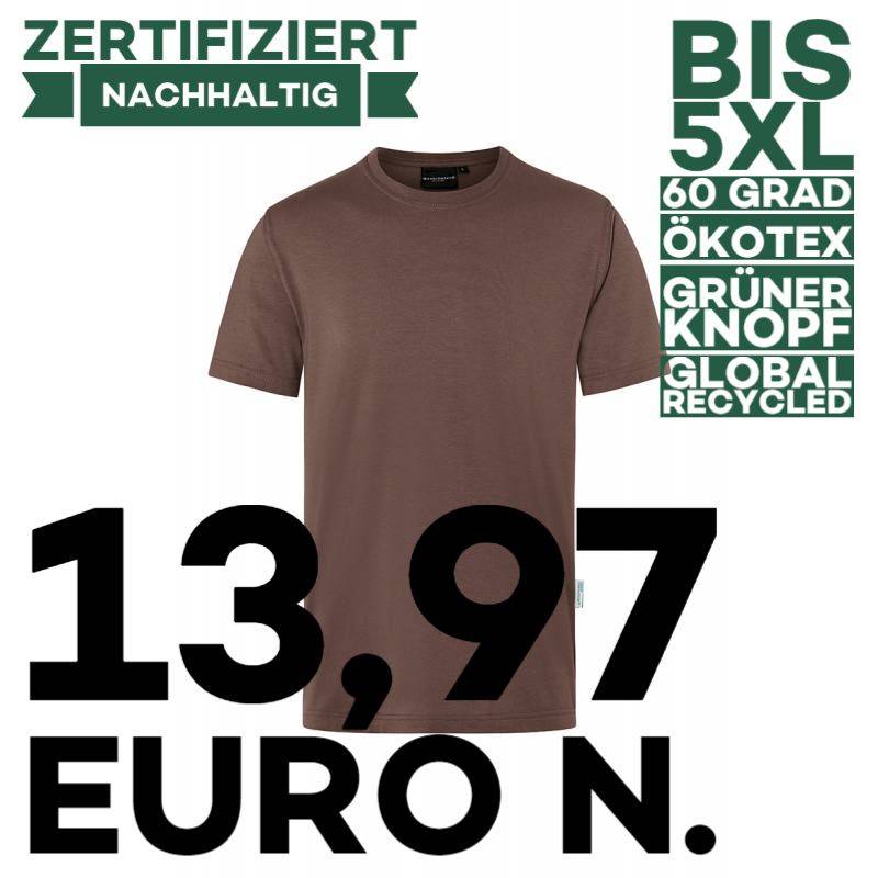 Stretch - Herren Workwear T-Shirt| TM 9 von KARLOWSKY / Farbe: hellbraun / 51% Polyester / 46% BW / 3% Elastane - | MEIN