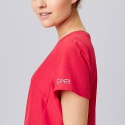 Damen - STRETCH-Kasack 702 - SlimFit von EXNER / Farbe: rot / 94% Polyester, 6% Spandex, 170 g - 5