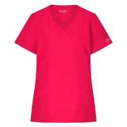 Damen - STRETCH-Kasack 702 - SlimFit von EXNER / Farbe: rot / 94% Polyester, 6% Spandex, 170 g - 1