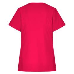 Damen - STRETCH-Kasack 704 - RegularFit von EXNER / Farbe: rot / 94% Polyester, 6% Spandex, 170 g - 2