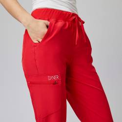 Damenhose Sportsline 703 SlimFit von EXNER / Farbe: rot / 96% Polyester 4% Spandex 170gm2 - 7