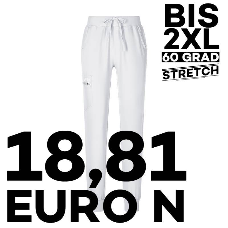 Damenhose Sportsline 703 SlimFit von EXNER / Farbe: weiß / 96% Polyester 4% Spandex 170gm2 - | MEIN-KASACK.de | kasack |
