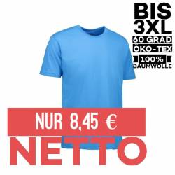 T-Shirt 0500 von ID / Farbe: cyan / 100% BAUMWOLLE - | MEIN-KASACK.de | kasack | kasacks | kassak | berufsbekleidung med