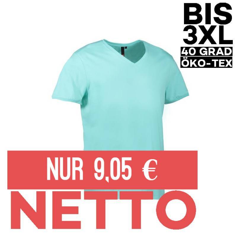 CORE V-Neck Tee Herren T-Shirt 542 von ID / Farbe: mint / 90% BAUMWOLLE 10% VISKOSE - | MEIN-KASACK.de | kasack | kasack