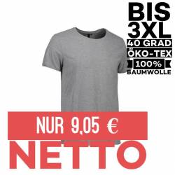 CORE O-Neck Tee Herren T-Shirt 540 von ID / Farbe: grau meliert  / 100% BAUMWOLLE - | MEIN-KASACK.de | kasack | kasacks 