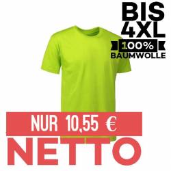 T-TIME® Herren T-Shirt | Rund-Ausschnitt |510 von ID / Farbe: lime / 100% BAUMWOLLE - | MEIN-KASACK.de | kasack | kasack