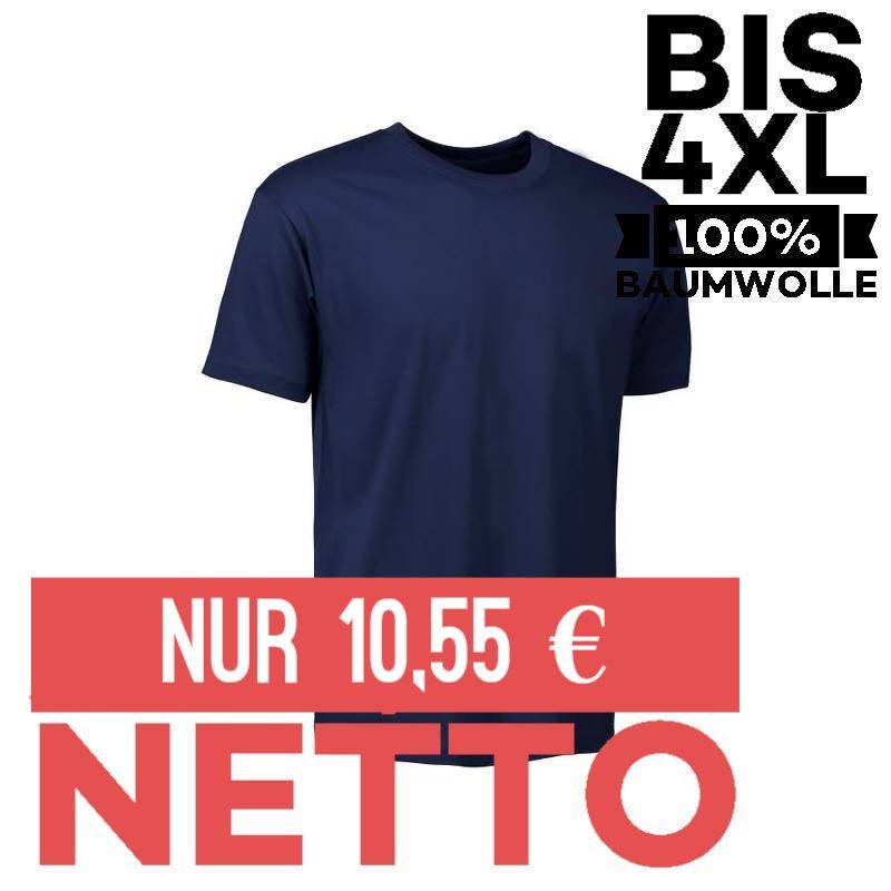 T-TIME® Herren T-Shirt | Rund-Ausschnitt |510 von ID / Farbe: navy / 100% BAUMWOLLE - | MEIN-KASACK.de | kasack | kasack