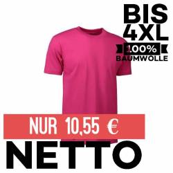 T-TIME® Herren T-Shirt | Rund-Ausschnitt |510 von ID / Farbe: pink / 100% BAUMWOLLE - | MEIN-KASACK.de | kasack | kasack