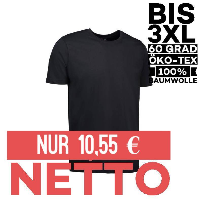 T-TIME® T-Shirt | körpernah | Rund-Ausschnitt |502 von ID / Farbe: schwarz / 100% BAUMWOLLE - | MEIN-KASACK.de | kasack 
