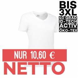 YES Active Damen T-Shirt 2032 von ID / Farbe: weiß / 100% POLYESTER - | MEIN-KASACK.de | kasack | kasacks | kassak | ber