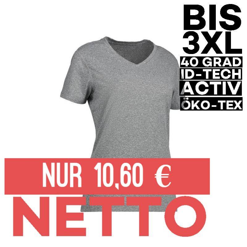 YES Active Damen T-Shirt 2032 von ID / Farbe: grau / 100% POLYESTER - | MEIN-KASACK.de | kasack | kasacks | kassak | ber