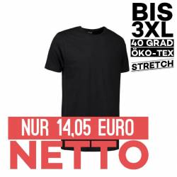Stretch Herren T-Shirt 594 von ID / Farbe: schwarz / 95% BAUMWOLLE 5% ELASTHAN - 1