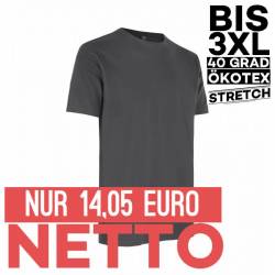 Stretch Herren T-Shirt 594 von ID / Farbe: Silber grau / 95% BAUMWOLLE 5% ELASTHAN - 1