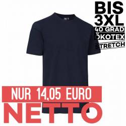 Stretch Herren T-Shirt 594 von ID / Farbe: Navy / 95% BAUMWOLLE 5% ELASTHAN - 1