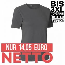 Stretch Damen T-Shirt 595 Komfort von ID / Farbe: Silber grau / 75% Baumwolle 20% Viskose 5% Elasthan - | MEIN-KASACK.de