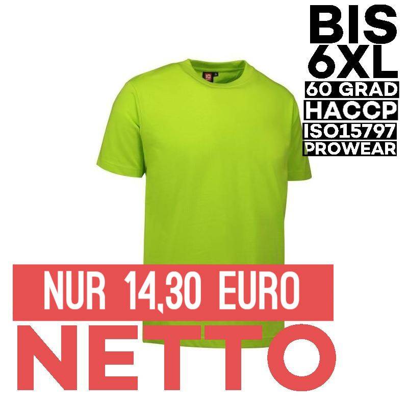 PRO Wear Herren T-Shirt 300 von ID / Farbe: lime / 60% BAUMWOLLE 40% POLYESTER - | MEIN-KASACK.de | kasack | kasacks | k