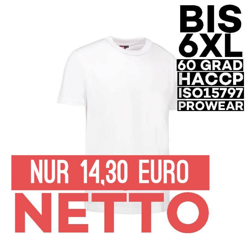 PRO Wear Herren T-Shirt 300 von ID / Farbe: weiß / 60% BAUMWOLLE 40% POLYESTER - | MEIN-KASACK.de | kasack | kasacks | k