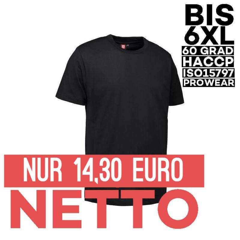 PRO Wear Herren T-Shirt 300 von ID / Farbe: schwarz / 60% BAUMWOLLE 40% POLYESTER - | MEIN-KASACK.de | kasack | kasacks 