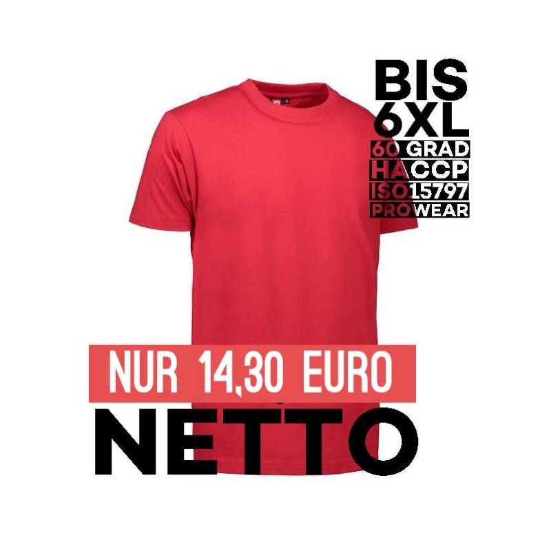 PRO Wear Herren T-Shirt 300 von ID / Farbe: rot / 60% BAUMWOLLE 40% POLYESTER - | MEIN-KASACK.de | kasack | kasacks | ka