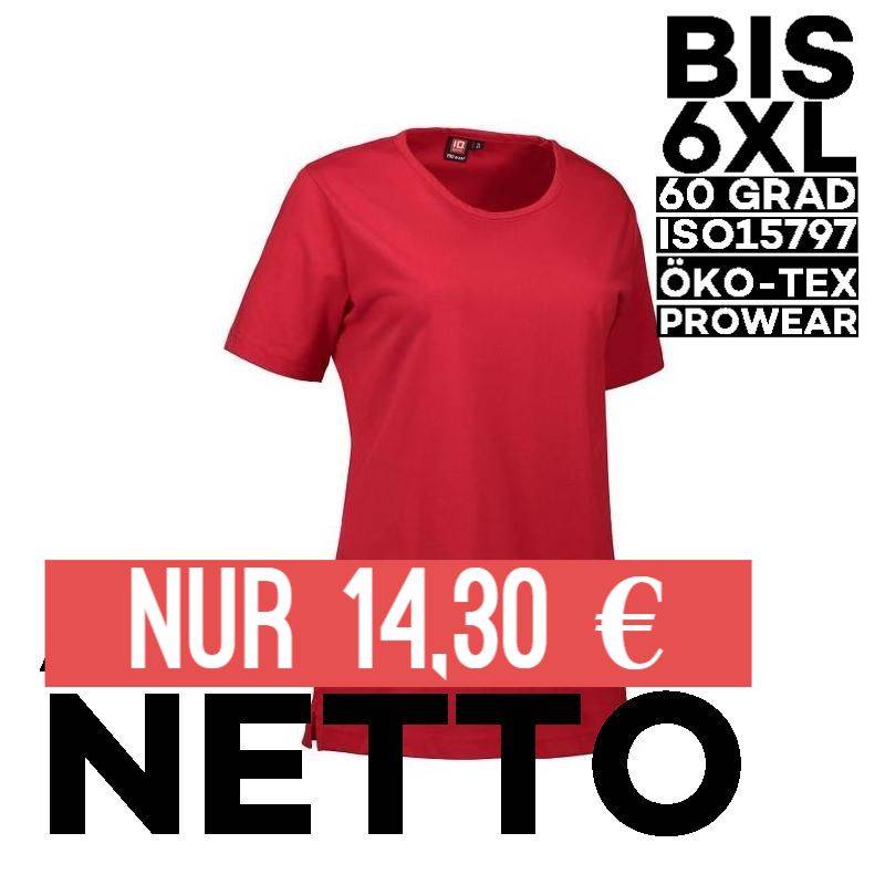 PRO Wear Damen T-Shirt 312 von ID / Farbe: rot / 60% BAUMWOLLE 40% POLYESTER - | MEIN-KASACK.de | kasack | kasacks | kas