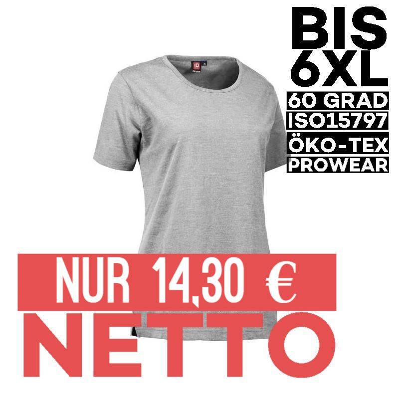 PRO Wear Damen T-Shirt 312 von ID / Farbe: hellgrau / 60% BAUMWOLLE 40% POLYESTER - | MEIN-KASACK.de | kasack | kasacks 