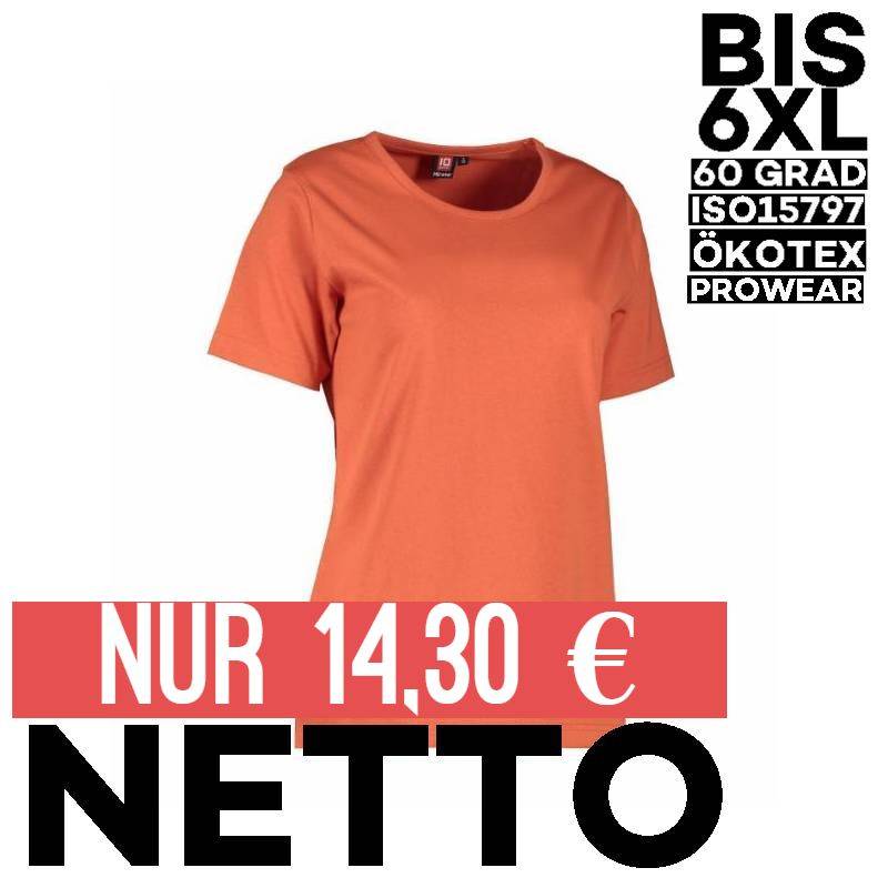 PRO Wear Damen T-Shirt 312 von ID / Farbe: coral / 60% BAUMWOLLE 40% POLYESTER - | MEIN-KASACK.de | kasack | kasacks | k