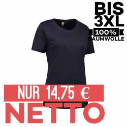 Interlock Damen T-Shirt | Rund-Ausschnitt | 508 von ID / Farbe: navy / 100% BAUMWOLLE - | MEIN-KASACK.de | kasack | kasa