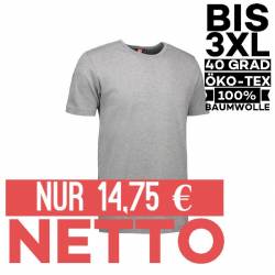 Interlock Herren T-Shirt | Rund-Ausschnitt | 0517 von ID / Farbe: grau / 100% BAUMWOLLE - | MEIN-KASACK.de | kasack | ka