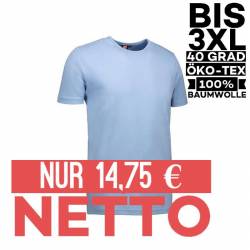 Interlock Herren T-Shirt | Rund-Ausschnitt | 0517 von ID / Farbe: hellblau / 100% BAUMWOLLE - | MEIN-KASACK.de | kasack 