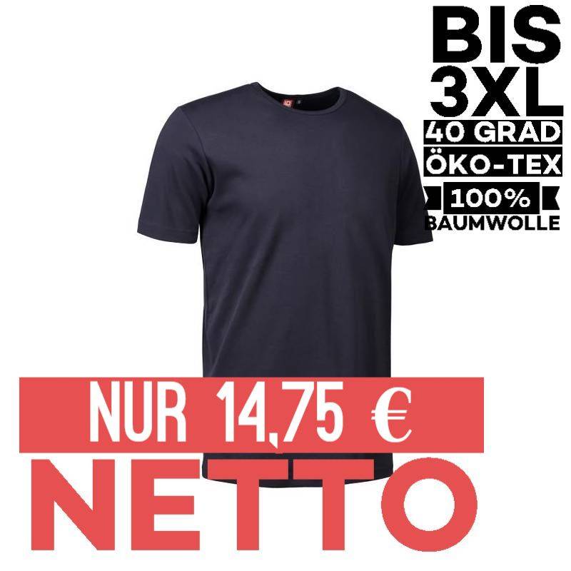 Interlock Herren T-Shirt | Rund-Ausschnitt | 0517 von ID / Farbe: navy / 100% BAUMWOLLE - | MEIN-KASACK.de | kasack | ka