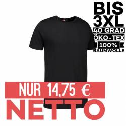 Interlock Herren T-Shirt | Rund-Ausschnitt | 0517 von ID / Farbe: schwarz / 100% BAUMWOLLE - | MEIN-KASACK.de | kasack |