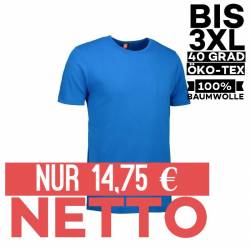 Interlock Herren T-Shirt | Rund-Ausschnitt | 0517 von ID / Farbe: türkis / 100% BAUMWOLLE - | MEIN-KASACK.de | kasack | 