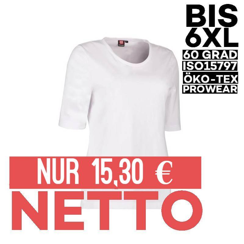 PRO Wear Damen T-Shirt 315 von ID / Farbe: weiß / 60% BAUMWOLLE 40% POLYESTER - | MEIN-KASACK.de | kasack | kasacks | ka