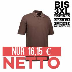 YES Herren Poloshirt 2020 von ID / Farbe: braun / 100% BAUMWOLLE - | MEIN-KASACK.de | kasack | kasacks | kassak | berufs
