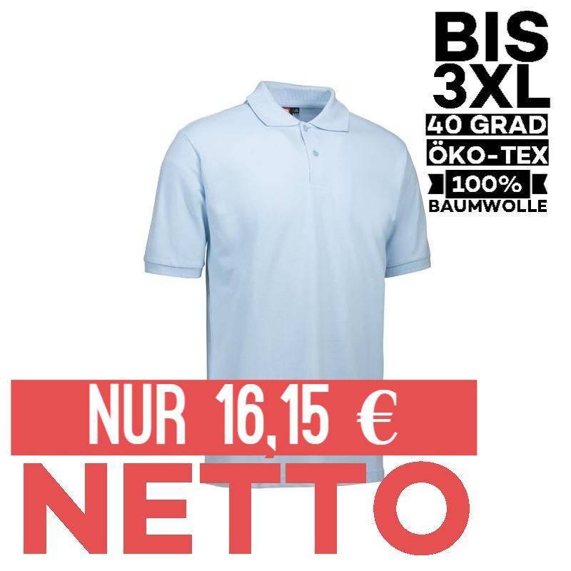 YES Herren Poloshirt 2020 von ID / Farbe: hellblau / 100% BAUMWOLLE - | MEIN-KASACK.de | kasack | kasacks | kassak | ber