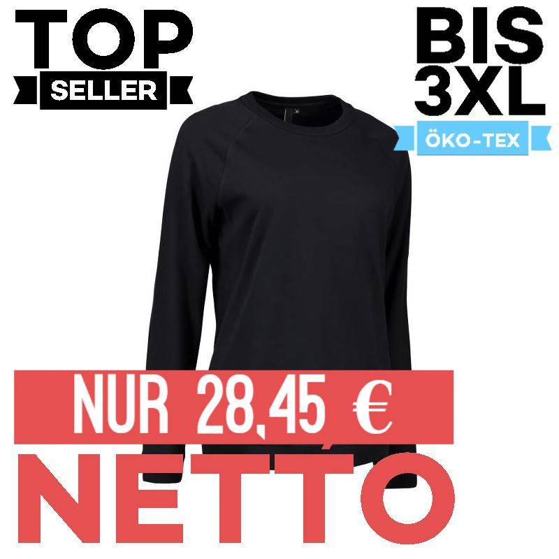 Damen - Sweatshirt CORE O-Neck Sweat 616 von ID / Farbe: schwarz / 50% BAUMWOLLE 50% POLYESTER - | MEIN-KASACK.de | kasa